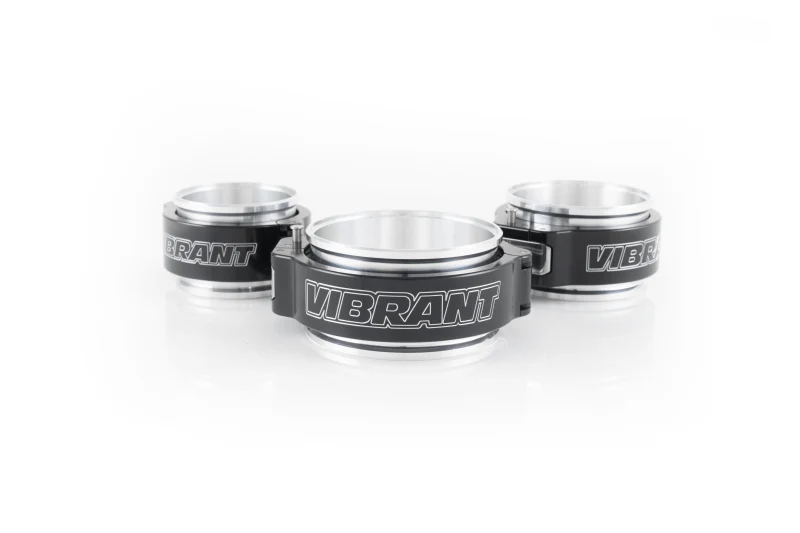 Vibrant 2.50in O.D. Aluminized HD 2.0 Clamp Assembly - Anodized Black - Image 3