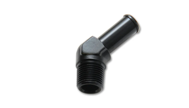 Vibrant 3/4 NPT to 3/4in Barb Straight Fitting 45 Deg Adapter - Aluminum - Image 5