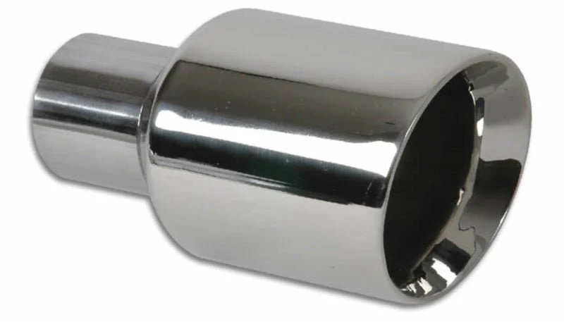 Vibrant 3.5in Round SS Exhaust Tip (Double Wall Angle Cut Beveled Outlet) - Image 2