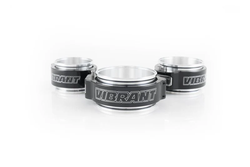 Vibrant 3in O.D. Aluminized HD 2.0 Clamp Assembly - Anodized Black - Image 3
