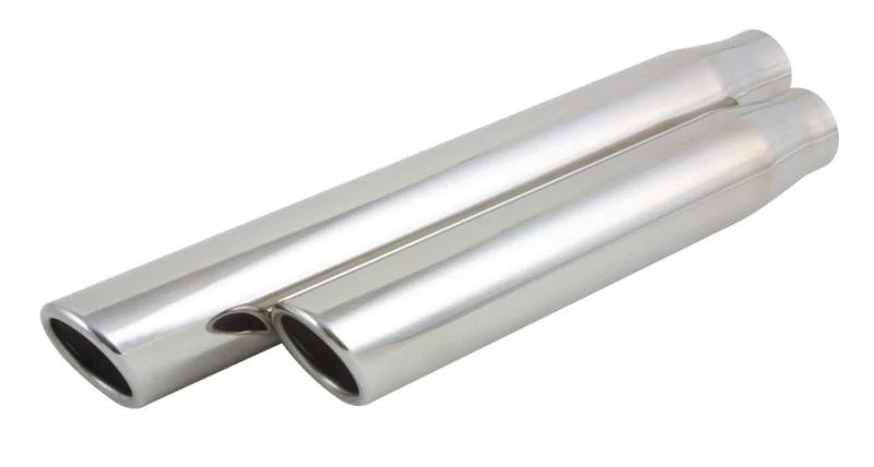 Vibrant 3in Round SS Truck/SUV Exhaust Tip (Single Wall Angle Cut) - 2.25in inlet 11in long - Image 3