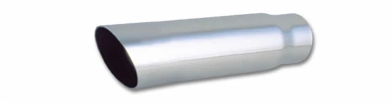 Vibrant 3in Round SS Truck/SUV Exhaust Tip (Single Wall Angle Cut) - 2.25in inlet 11in long - Image 4