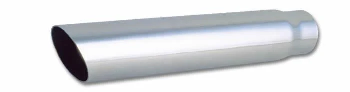 Vibrant 3in Round SS Truck/SUV Exhaust Tip (Single Wall Angle Cut) - 2.5in inlet 18in long - Image 5
