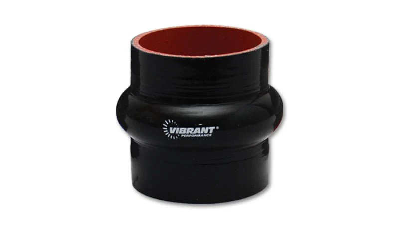 Vibrant 4 Ply Reinforced Silicone Hump Hose Connector - 3.25in I.D. x 3in long (BLACK) - Image 5