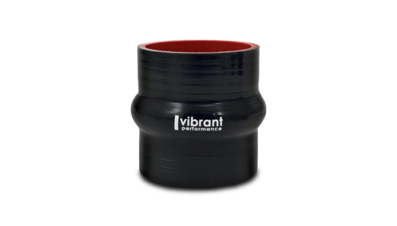 Vibrant 4 Ply Reinforced Silicone Hump Hose Connector - 4.5in I.D. x 3in long (BLACK) - Image 2