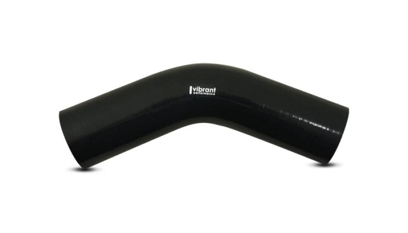 Vibrant 45 Degree Silicone Elbow 1.625in ID x 5.00in Leg Length - Black - Image 2
