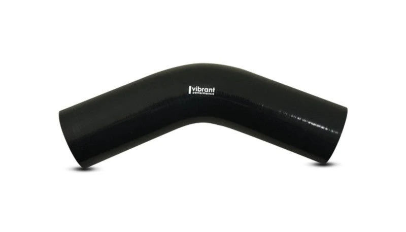 Vibrant 45 Degree Silicone Elbow 3.125in ID x 4.50in Leg Length - Black - Image 3