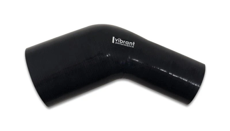 Vibrant 45 Degree Silicone Transition Elbow Hose ID 3.50in x 2.50in - Image 2