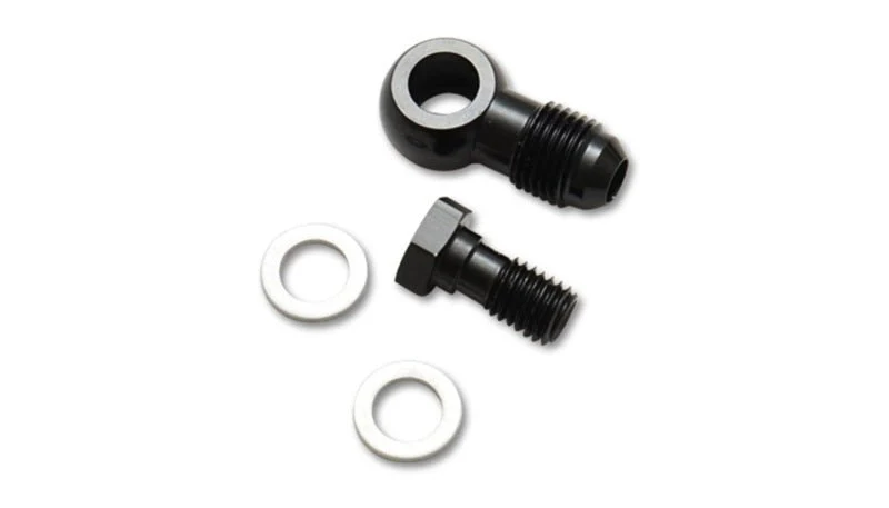 Vibrant -4AN Male Banjo Fitting 12mm x 1.0 Metric Aluminum + 2 Washers - Image 2