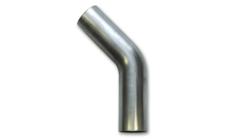Vibrant 4in O.D. T304 SS 45 deg Mandrel Bend 6in x 6in leg lengths (6in Centerline Radius) - Image 2