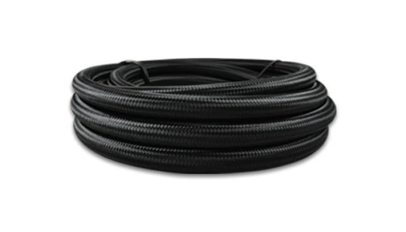 Vibrant -6 AN Black Nylon Braided Flex Hose (5 foot roll) - Image 3