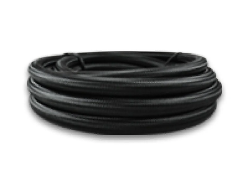 Vibrant -6 AN Black Nylon Braided Flex Hose .56in ID (150 foot roll) - Image 2
