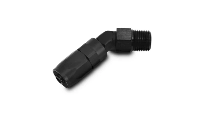 Vibrant -8AN Male NPT 45Degree Hose End Fitting - 3/8 NPT - Image 4