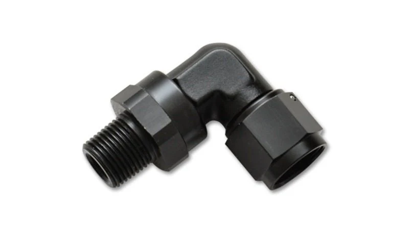 Vibrant -8AN to 3/8in NPT Female Swivel 90 Degree Adapter Fitting - Image 3