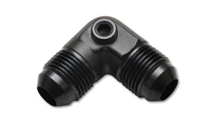 Vibrant -8AN to -8AN Male 90 Degree Union Adapter Fitting with 1/8in NPT Port - Image 3
