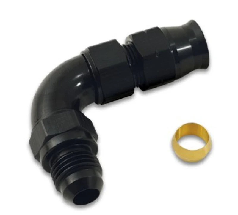Vibrant 90 Degree 1/2in Tube to Male -8AN Flare Adapter w/ Olive Inserts - Image 3
