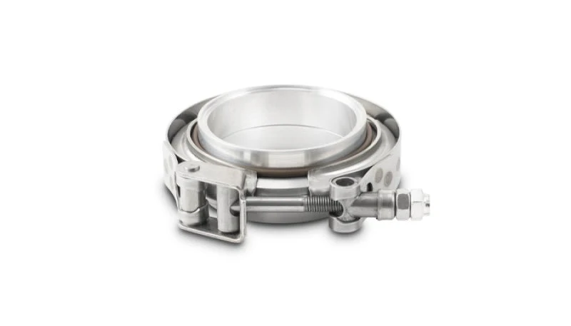 Vibrant AL V-B Flange Assembly 3.5in OD Tubing incl 2 AL V-b flanges 1 SS V-B Clamp 1 Viton O-Ring - Image 3