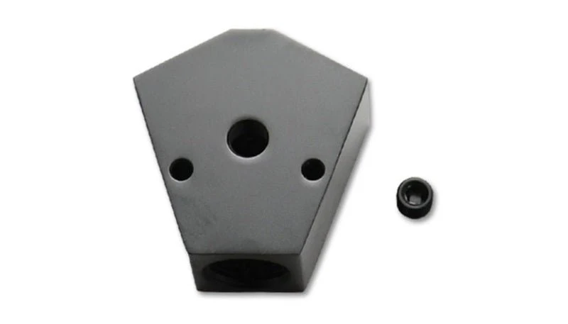 Vibrant Billet Aluminum Y-Block Fitting with 1/8in NPT Port - 1/2in NPT x 1/2in NPT x 1/2in NPT - Image 3