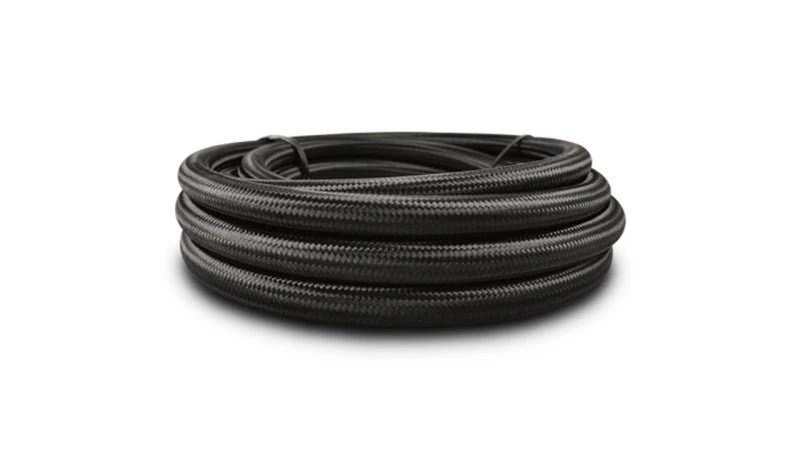Vibrant Black Nylon Braided Flex Hose AN -10 Hose ID 0.56in (150ft Roll) - Image 2