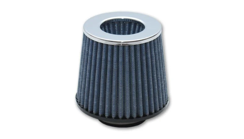 Vibrant Open Funnel Perf Air Filter (5in Cone O.D. x 5in Tall x 4.5in inlet I.D.) Chrome Filter Cap - Image 3