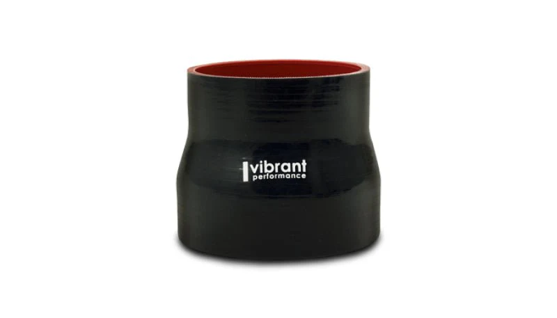 Vibrant Silicone Reducer Coupler 2.50in ID x 1.50in ID x 3.00in Long - Black - Image 2