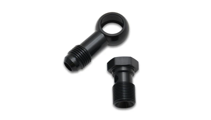 Vibrant Single -6AN 7/16-24 Aluminum Male Banjo Adapter Assembly - Image 2