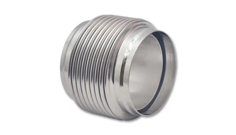 Vibrant SS Bellow Assembly w/ Solid Liner 4in inlet/outlet ID x 4in overall L Electro Polished - Image 3