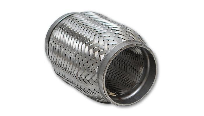 Vibrant SS Flex Coupling with Inner Braid Liner 1.75in inlet/outlet x 6in flex length - Image 3