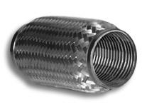 Vibrant SS Flex Coupling with Inner Braid Liner 2in inlet/outlet x 8in flex length - Image 2