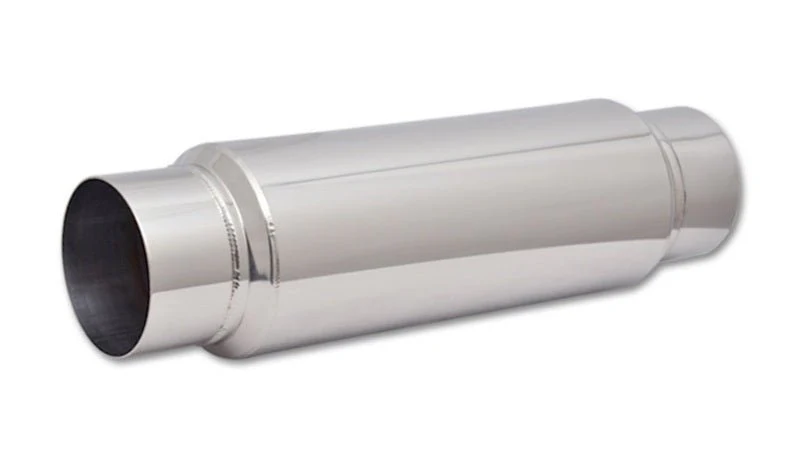 Vibrant SS Resonator (Standard Design) 4in inlet/outlet x 18in long w/5in OD resonator body - Image 2