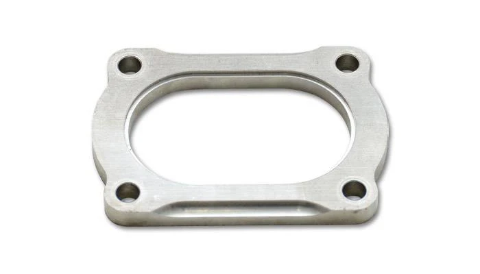 Vibrant T304 SS 4 Bolt Flange for 3.5in O.D. Oval tubing - Image 4