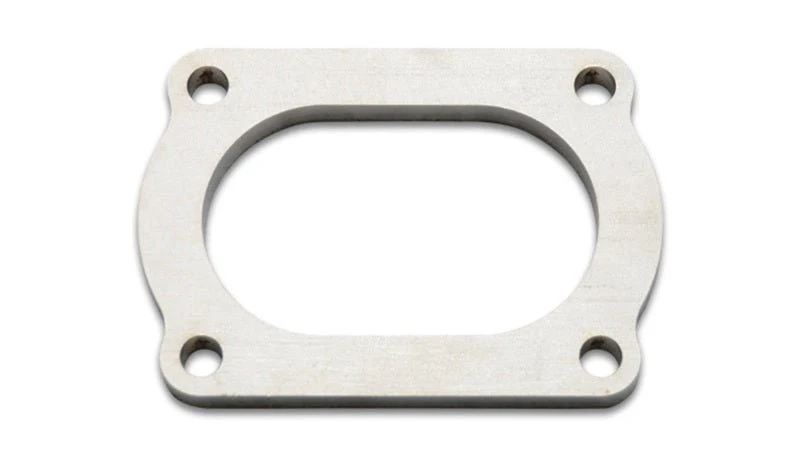 Vibrant T304 SS 4 Bolt Flange for 3in O.D. Oval tubing - Image 2