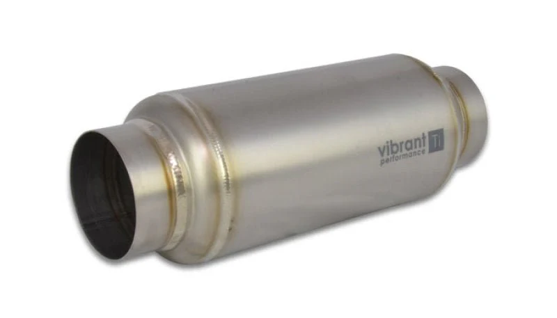 Vibrant Titanium Resonator 3in. Inlet / 3in. Outlet x 12in. Long - Image 2