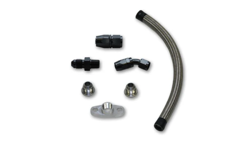 Vibrant Univ Oil Drain Kit incl 12in Teflon lined S.S. hose Fitting - Image 2