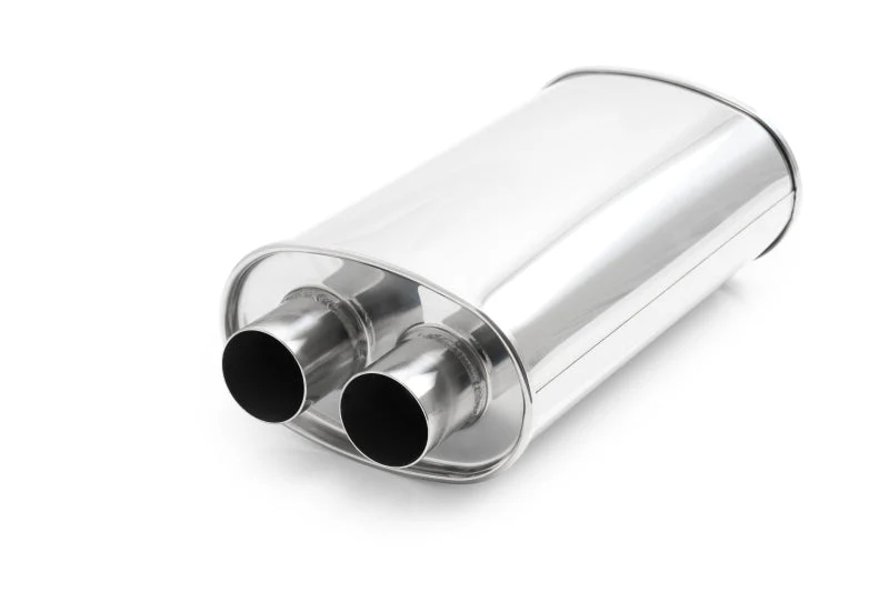 Vibrant Universal Streetpower 3in Stainless Steel Dual In-Out Oval Muffler - Image 2