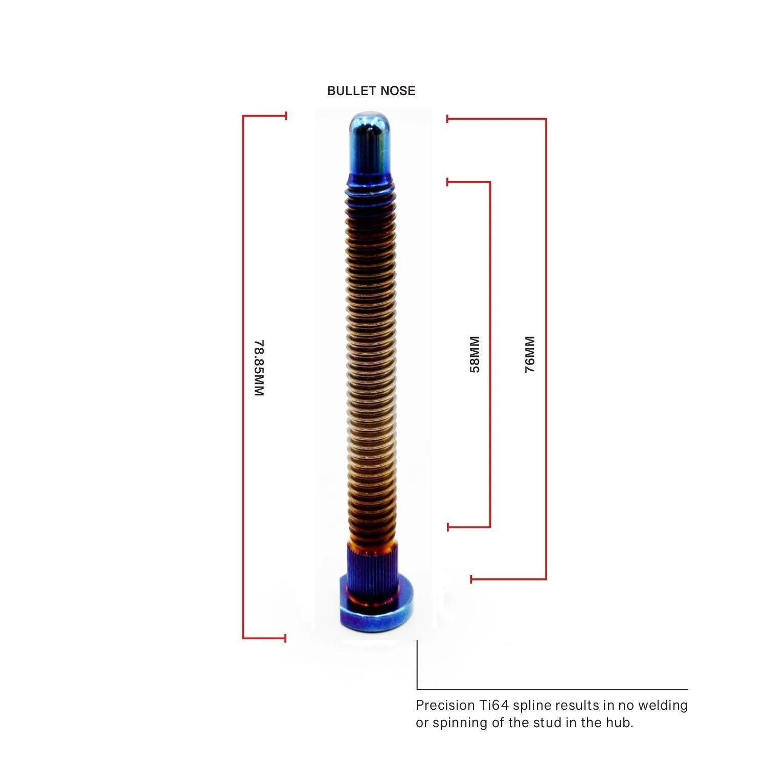 BLOX Racing XTREME Honda Titanium Wheel Studs - Image 10